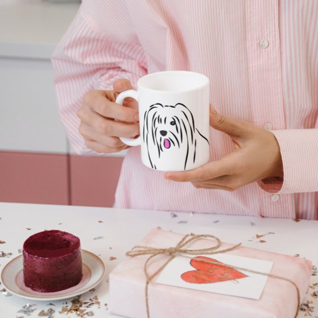 Cute Shaggy Dog Bearded Collie Coffee Mug (Creator Uploaded)