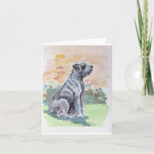 Cute Shaggy Dog Greetings Card
