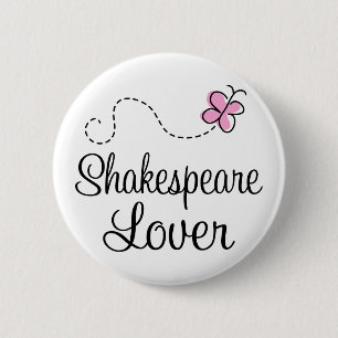 Cute Shakespeare Lover 6 Cm Round Badge