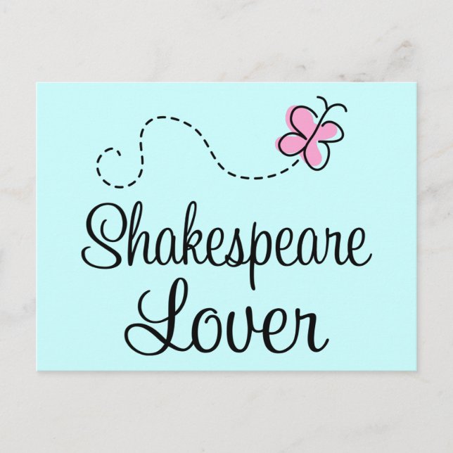Cute Shakespeare Lover Postcard (Front)