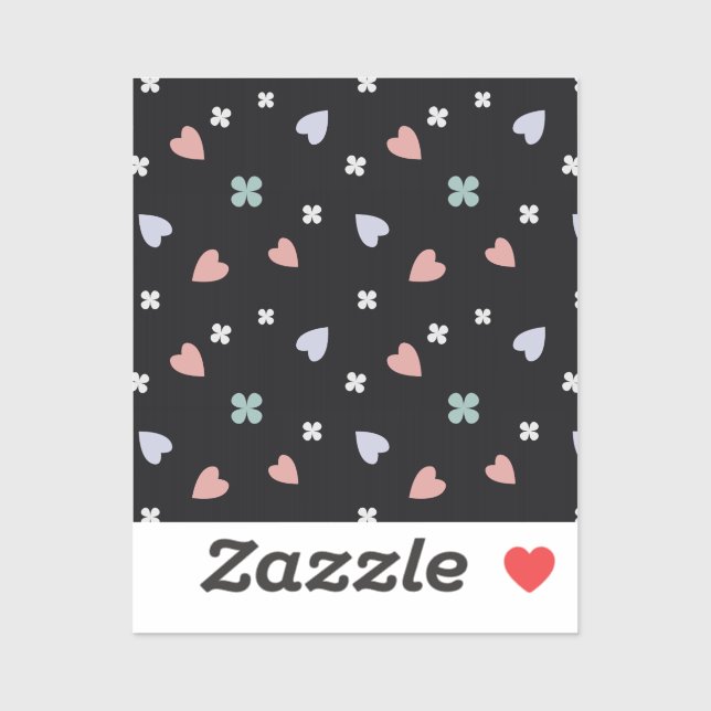 Cute Shamrock Hearts Lucky Love Pattern (Sheet)