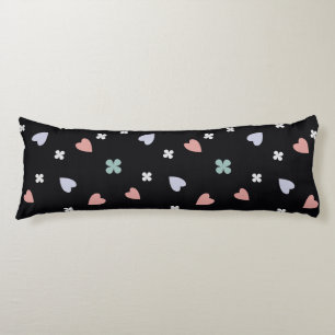 Cute Shamrock Hearts Lucky Love Pattern Body Cushion
