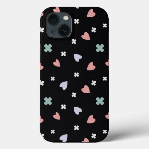 Cute Shamrock Hearts Lucky Love Pattern iPhone Case