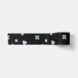 Cute Shamrock Hearts Lucky Love Pattern Satin Ribbon