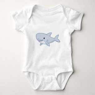 Cute Shark Baby Bodysuit
