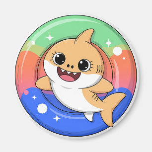 Cute Shark Baby With Float Kids Magnet
