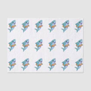 Cute Shark Baby With Float Kids Tissue Paper