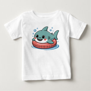 Cute Shark Baby With Float T-Shirt
