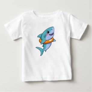 Cute Shark Baby With Float T-Shirt
