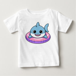 Cute Shark Baby With Float T-Shirt