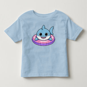 Cute Shark Baby With Float Toddler T-Shirt