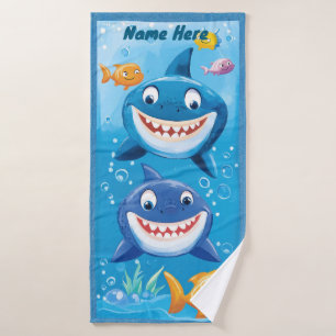 Cute Shark Beach Towel