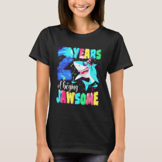 Cute Shark Birthday 2 Year Old Boys Girls 2nd Birt T-Shirt