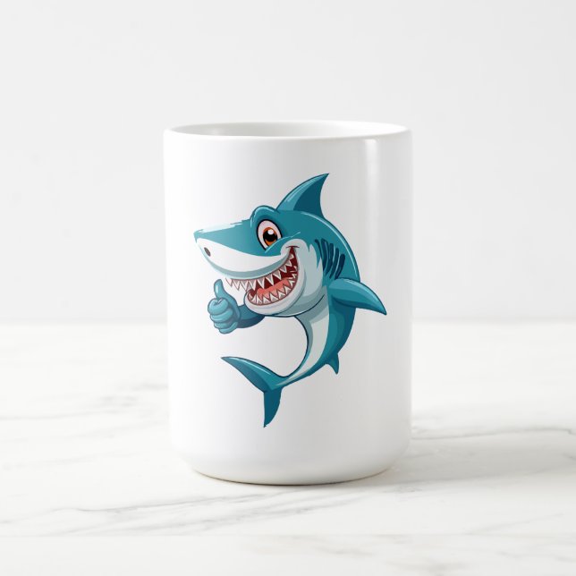 Cute shark coffee mug (Center)