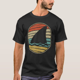 Cute Shark Fin Graphic Retro Vintage 70s 80s Shark T-Shirt