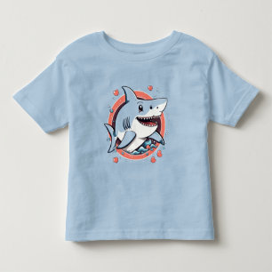 Cute shark jumping in the ocean T-Shirt