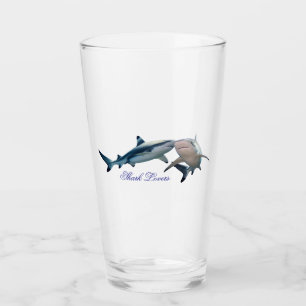 Cute Shark lovers Glass