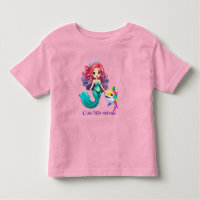 Cute Shark mermaid princess rainbow colourful kids