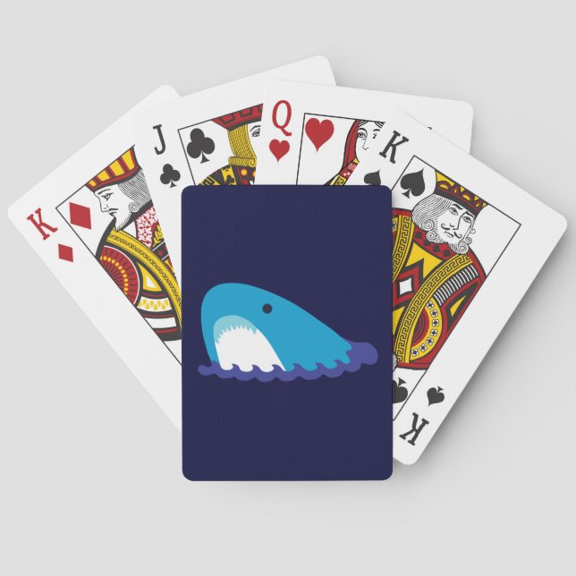 Cute Shark Playing Cards (Back)