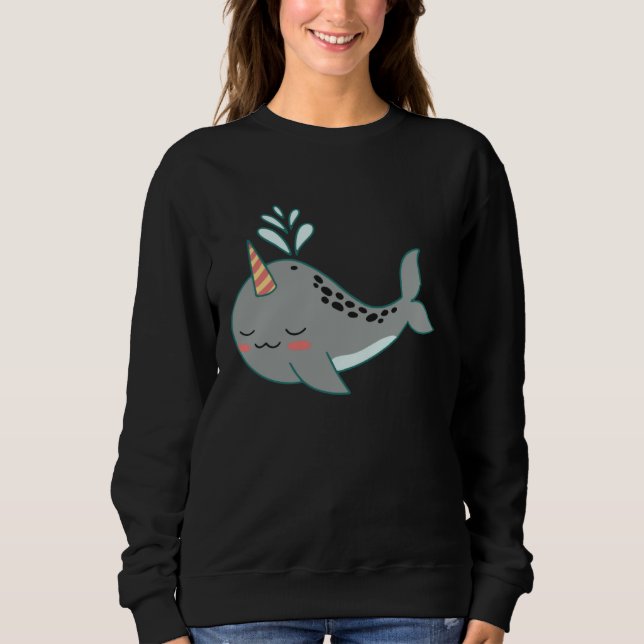 cute shark sharks funny baby swimming sweatshirt (Front)