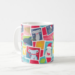 Cute Shark Species Christmas Mug