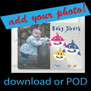 Cute Shark 🦈 Super Birthday Ocean Party Invitation