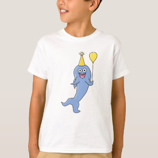 Cute Shark with Birthday Balloon. T-Shirt