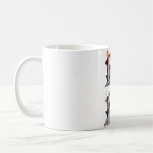 Cute Sharks with Hearts Sunglasses Funny Valentine Coffee Mug