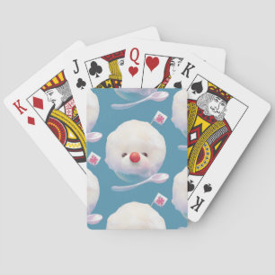 Cute Shaved Ice Dog Pattern Playing Cards