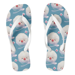 Cute Shaved Ice Dog Pattern Thongs