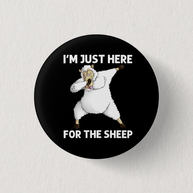Cute Sheep 3 Cm Round Badge (Front)