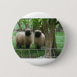 Cute Sheep 6 Cm Round Badge