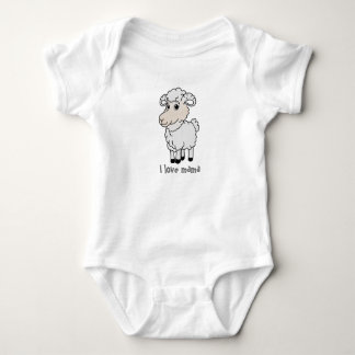 Cute sheep  baby bodysuit