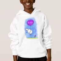 Cute sheep balloon cartoon humour illustration