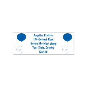 Cute sheep balloon cartoon humour illustration self-inking stamp