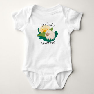 Cute Sheep Bible Quote  Baby Bodysuit