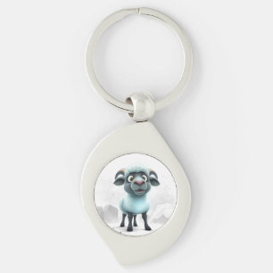 Cute Sheep Cosy Design Key Ring