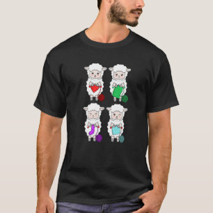 Cute Sheep Crochet Knitting Crocheter Crafter Grap T-Shirt
