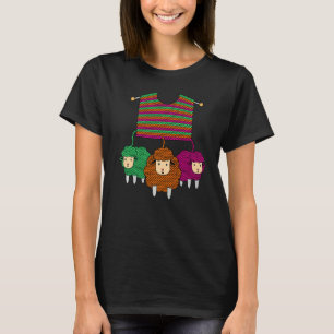 Cute Sheep Crochet Knitting Crocheter Crafter Grap T-Shirt
