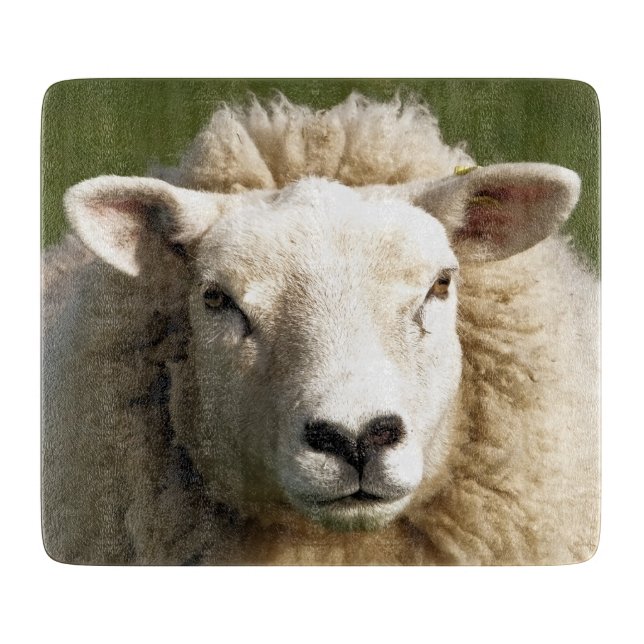 CUTE SHEEP CUTTING BOARD (Front)