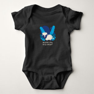 Cute Sheep don't close Eyes Baby Bodysuit