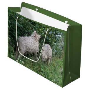 Cute Sheep Eating Leaves Gift Bag