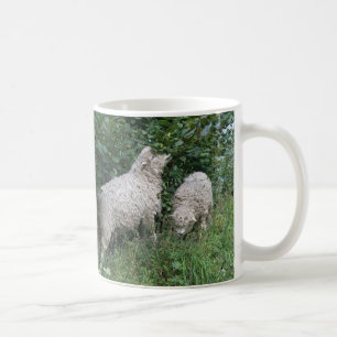 Cute Sheep Eating Leaves Mug