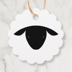 Cute Sheep Favour Tags