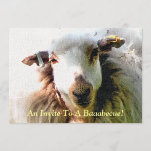 CUTE SHEEP INVITATION