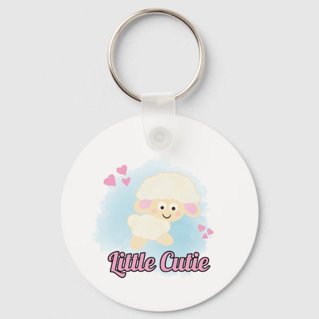 Cute sheep key ring (Front)