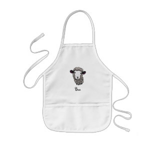 cute sheep kids apron