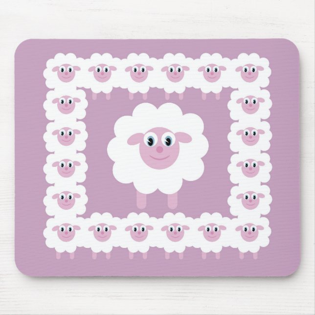 Cute sheep mouse mat (Front)