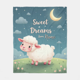 Cute Sheep Night Sky Blanket – Farmhouse Cosy Gift