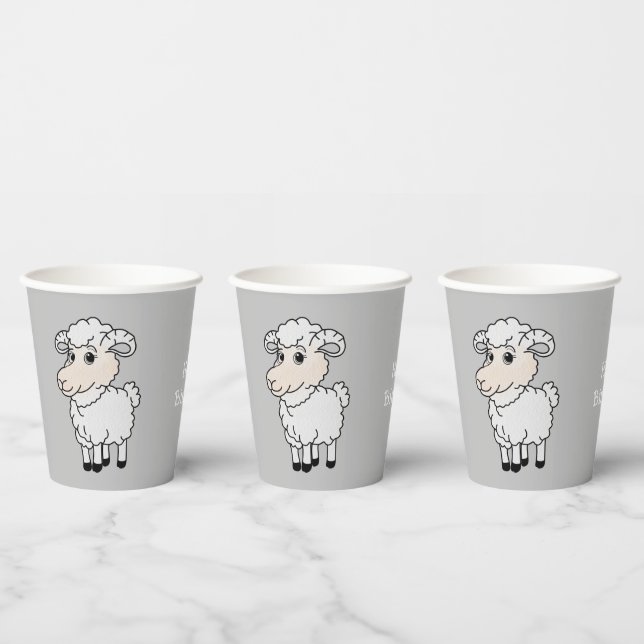 Cute Sheep Paper Cups (Multi)